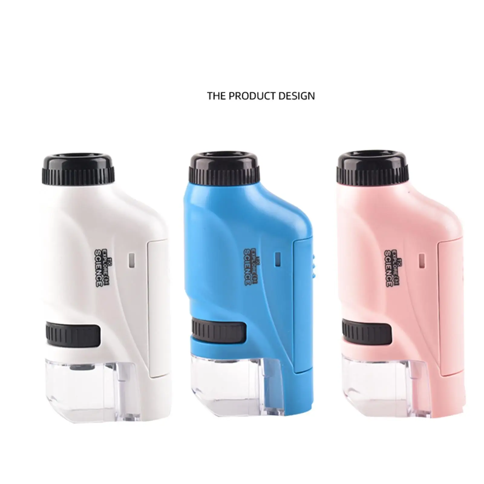 Mini microscopio de mano con zoom 60X-120X para plantas de exploración natural para niños