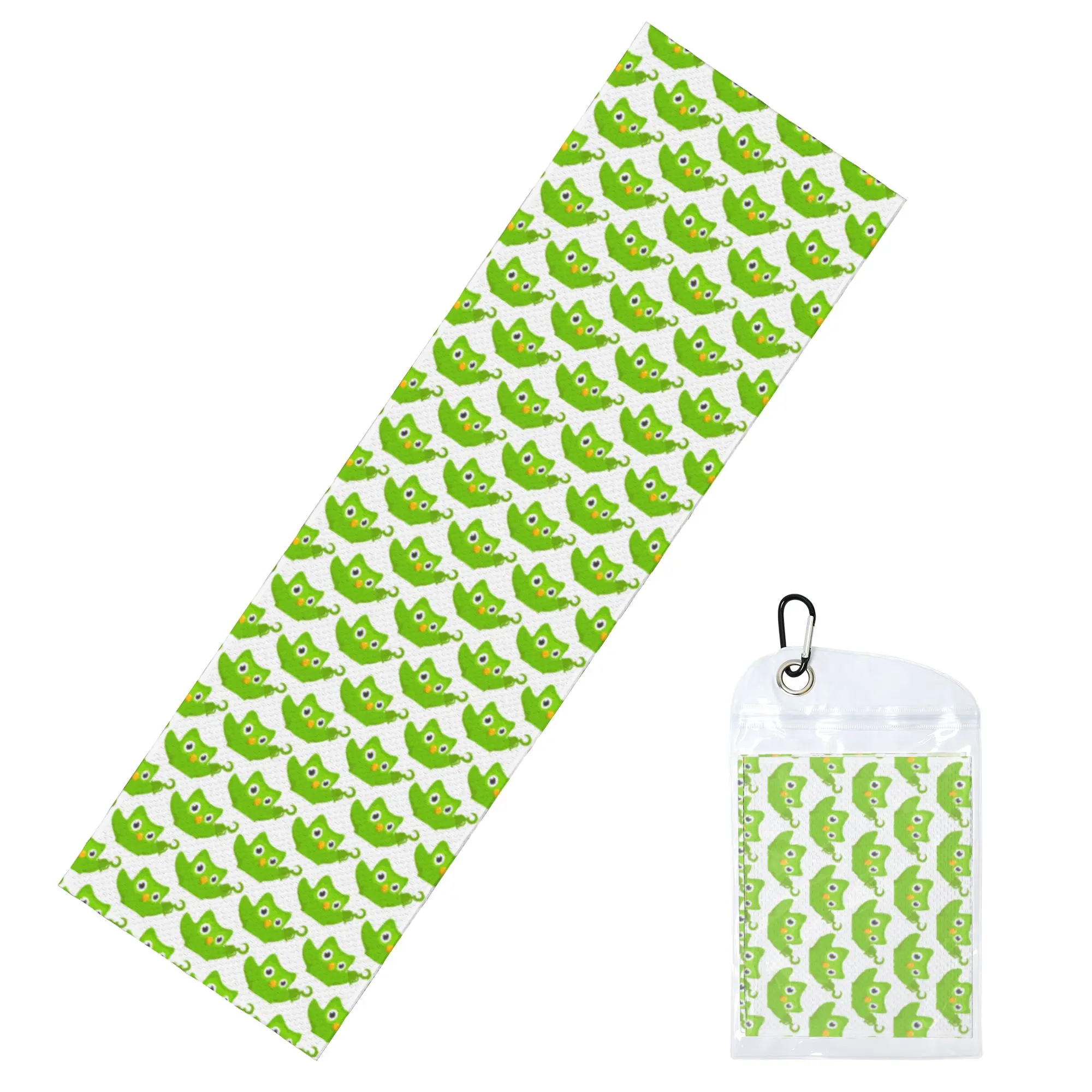 Cold Exercise Towel Duolingos Owl Duo Beach Sports Yoga Towel Swimming Camping Towel Refreshing Sports Scarf Face Towels
