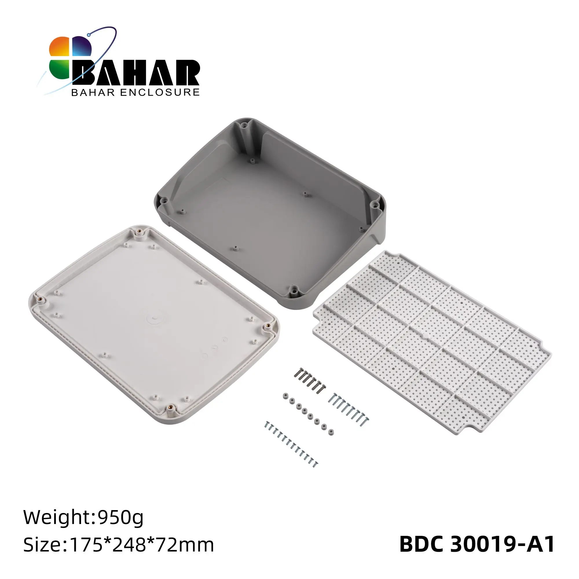 MODEL BDC 30019 Bahar Enclosure ABS Plastic Housing Desk-top shell Wire Junction Box Instrument Case