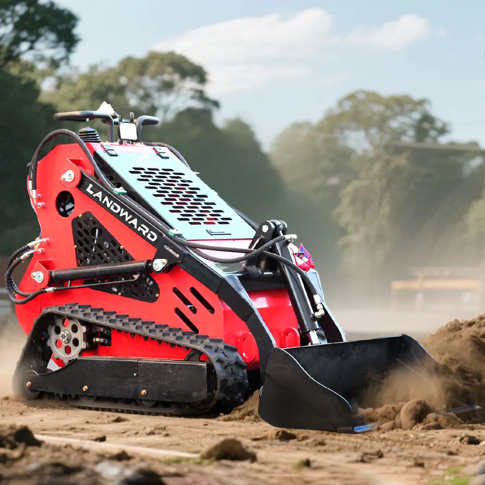 Minipala cingolata diesel di alta qualità in vendita Piccolo caricatore cingolato Strumento di caricamento efficiente agricolo personalizzato