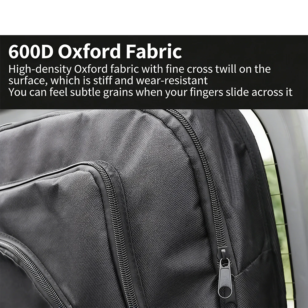 Lantsun JMN086 Rear Window Tailgate Storage Bag Paste-style Organizer Oxford Bags for Jimny2018+ JB74 3/5Door, 1-pair