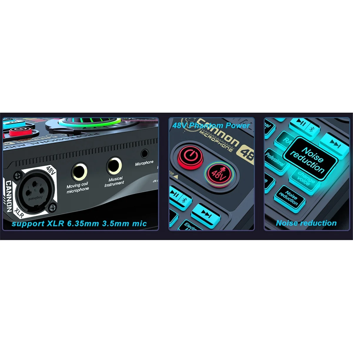 

2026 New + Podcast Equipment Bundle, X5 Audio Interface with Mixer, Sound Board Voice Changer for Streaming & Gaming