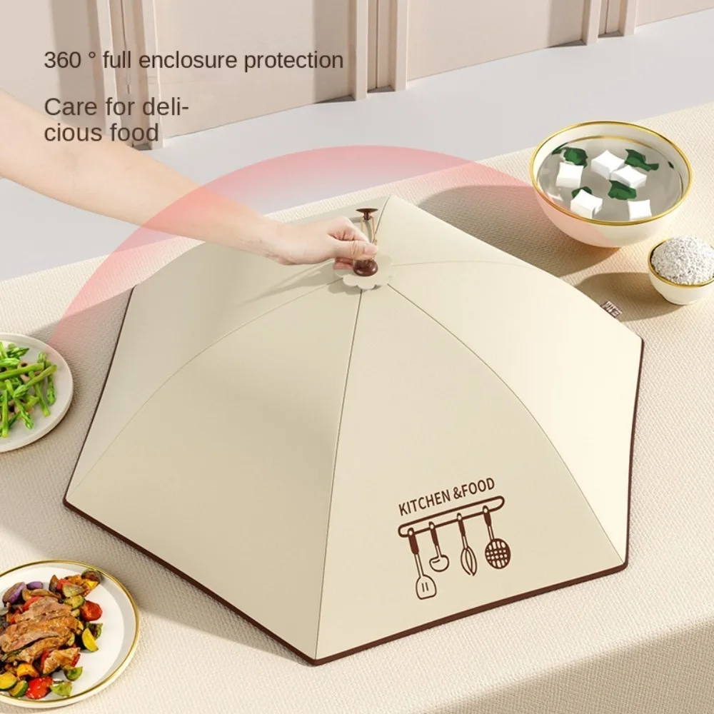 Foldable Insulated Vegetable Cover Anti Fly Mosquito Pop-Up Insulated Food Cover Aluminum Foil Insulation Food Cover Umbrella