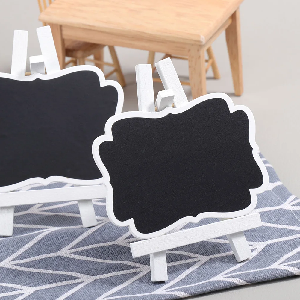 

9pcs 12 Mini Chalkboard Signs Lightweight Wood Chalkboards Erasable Message Boards Party Weddings HomeDecoration PVC