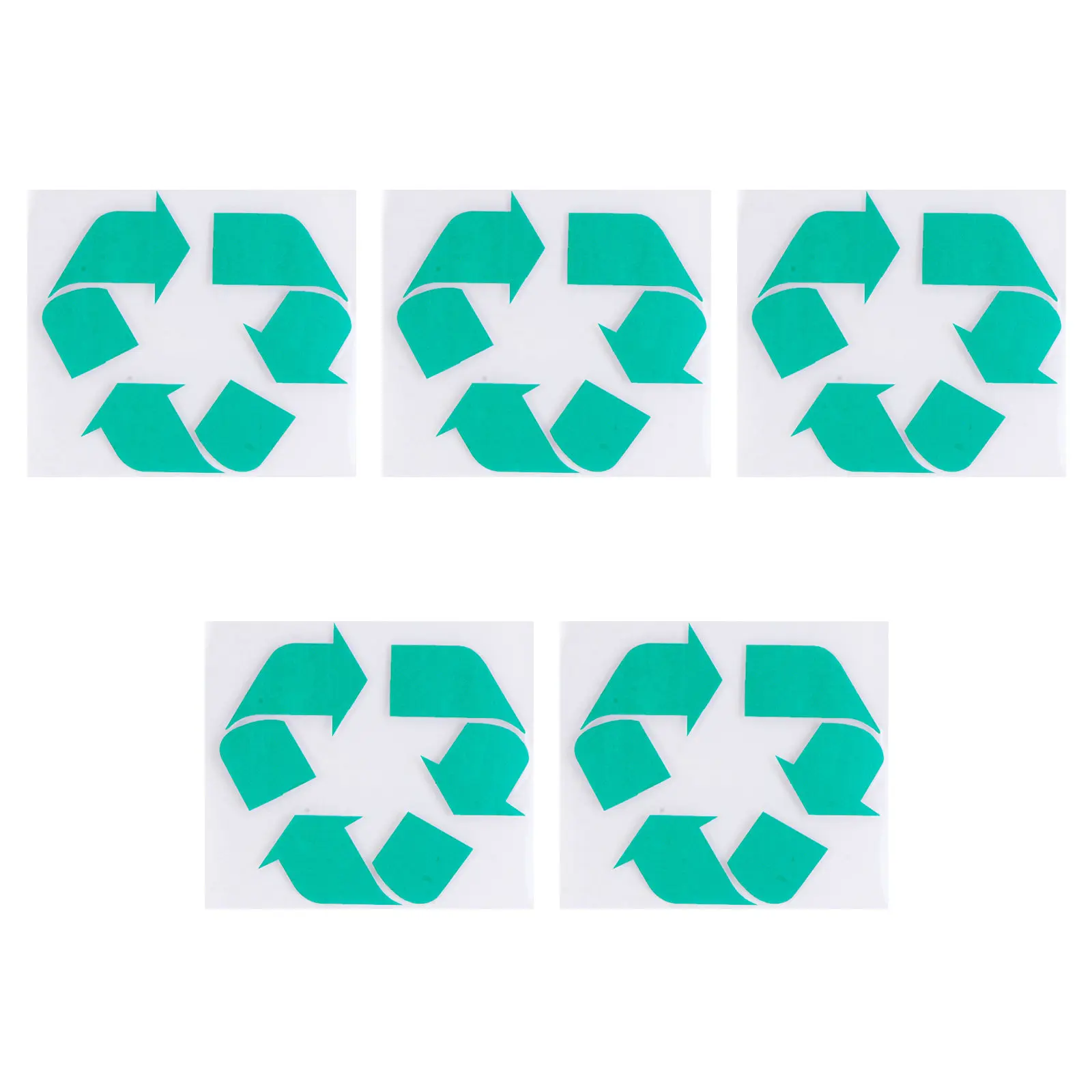 

4Pcs Green Recyclable Sticker with Universal Recycling Symbol for Garbage Cans Bins and Containers Self-Adhesive Eco-Friendly
