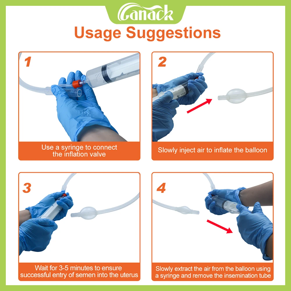 Canack Veterinary Animals Medical Silicone Insemination Catheter For Horse High Quality For Animal Hospital