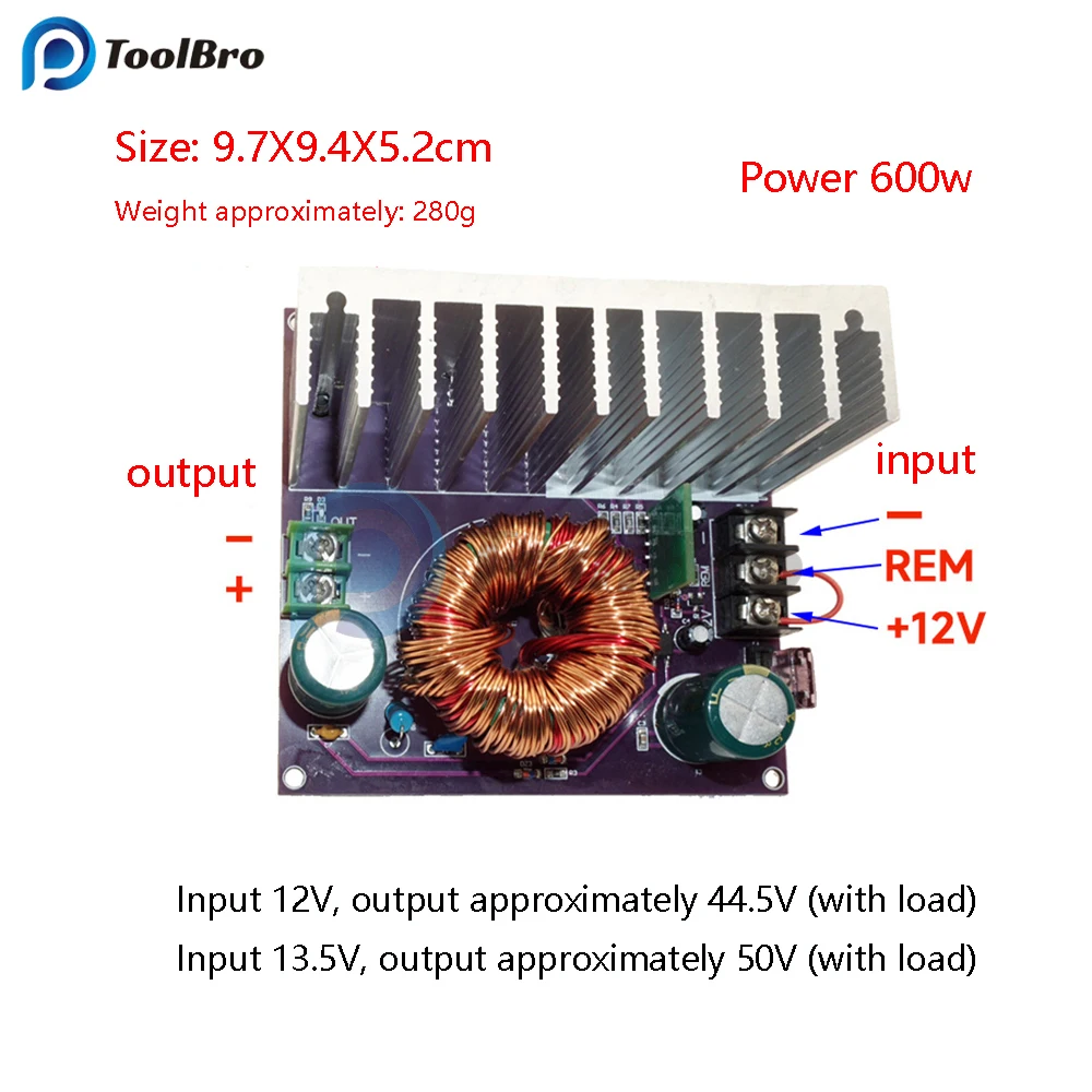 600W TPA3255 TAS5630 wzmacniacz mocy zasilacz DC 12V do 45V 48V 50V Step Up Boost Konwerter Regulator napięcia moduł Zasilania Dla Dźwięku Audio Amp