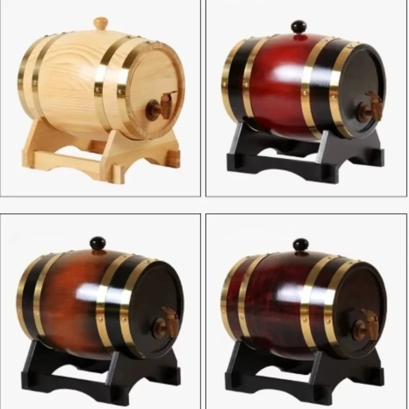 Barril de vino de roble, herramienta de decoración de Bar de fiesta en casa única y elegante, adecuada para cerveza, vino, whisky, dispensador, accesorios de Bar