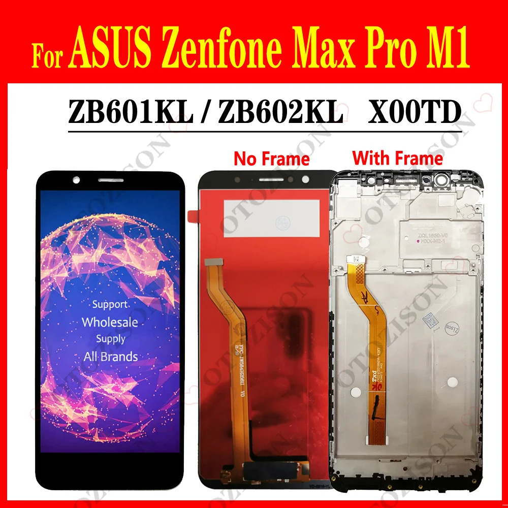 

ЖК-дисплей с рамкой для ASUS Zenfone Max Pro M1 ЖК-дисплей ZB601KL ZB602KL X00TD ЖК-дисплей с сенсорным датчиком и дигитайзером в сборе 5,99 дюйма