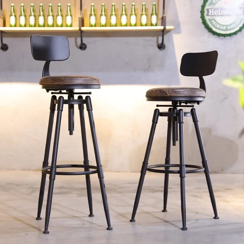 Rattan Bar Stool Transparent Chair Gray Mini Home Furniture Tabouret Design Stackable Leather Luxury Industrial Stools Shop High