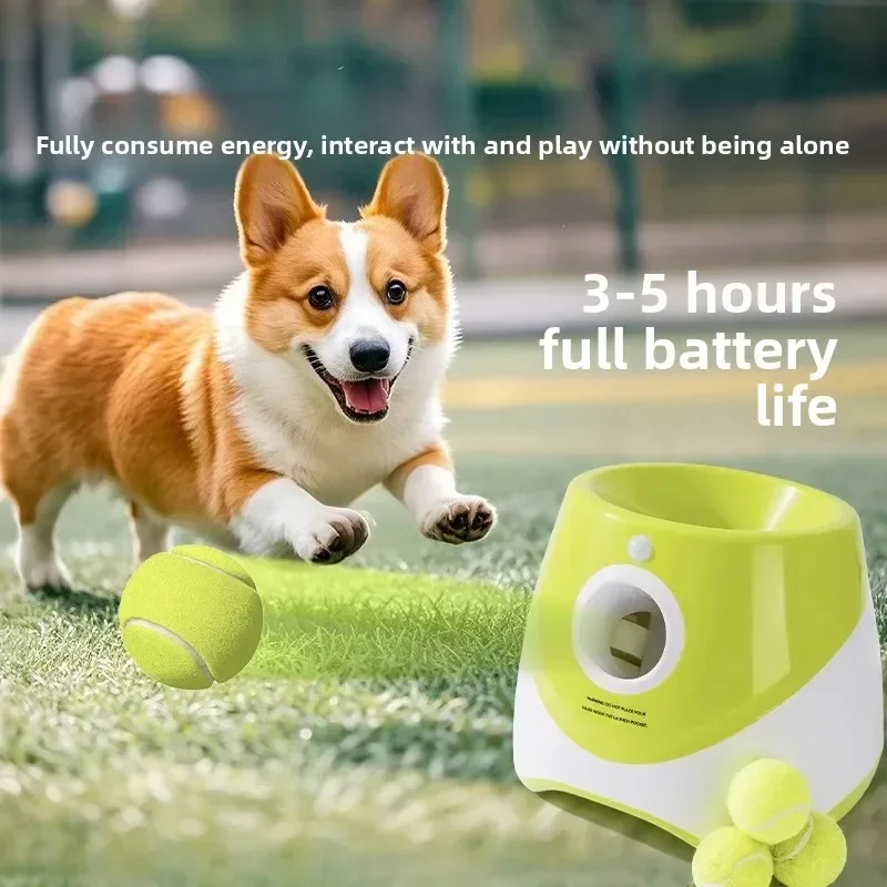 Pet automatic serve machine, tennis ball launcher, throw ball machine