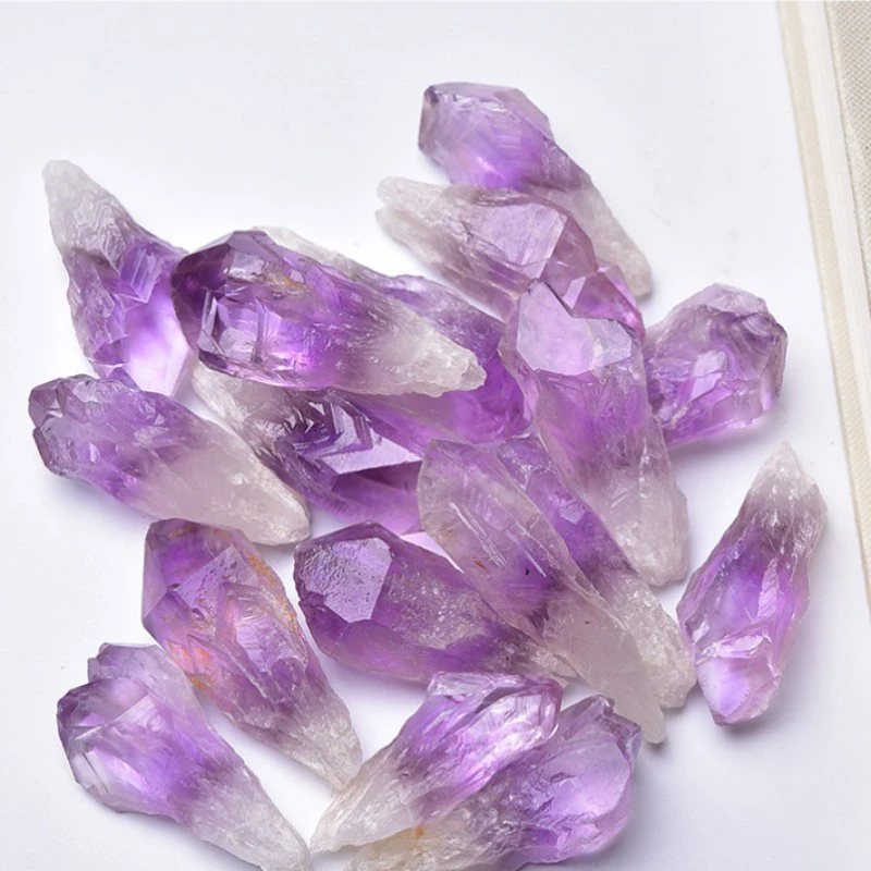 100g Natural Amethyst Teeth Raw Stone Crystal Raw Points Bulk Gemstone Reiki Healing Mineral Amethyst Specimen Crafts Home Decor