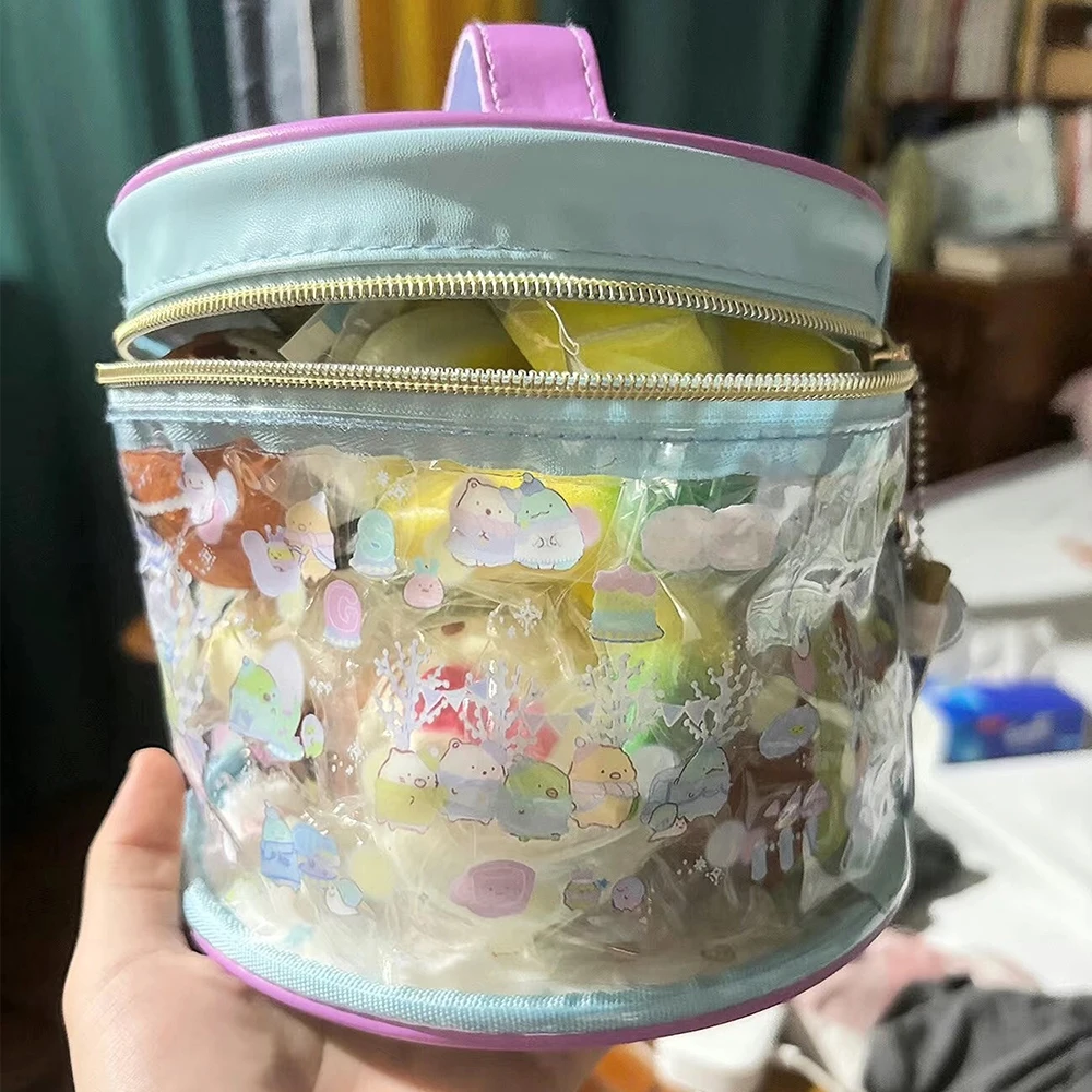 bolsa-de-maquiagem-de-pvc-com-desenhos-animados-transparente-redonda-para-guardar-cosmeticos-a-prova-d'agua-organizador-de-artigos-de-higiene-pessoal-para-viagens-portatil-ideal-para-o-banheiro-um-presente-perfeito