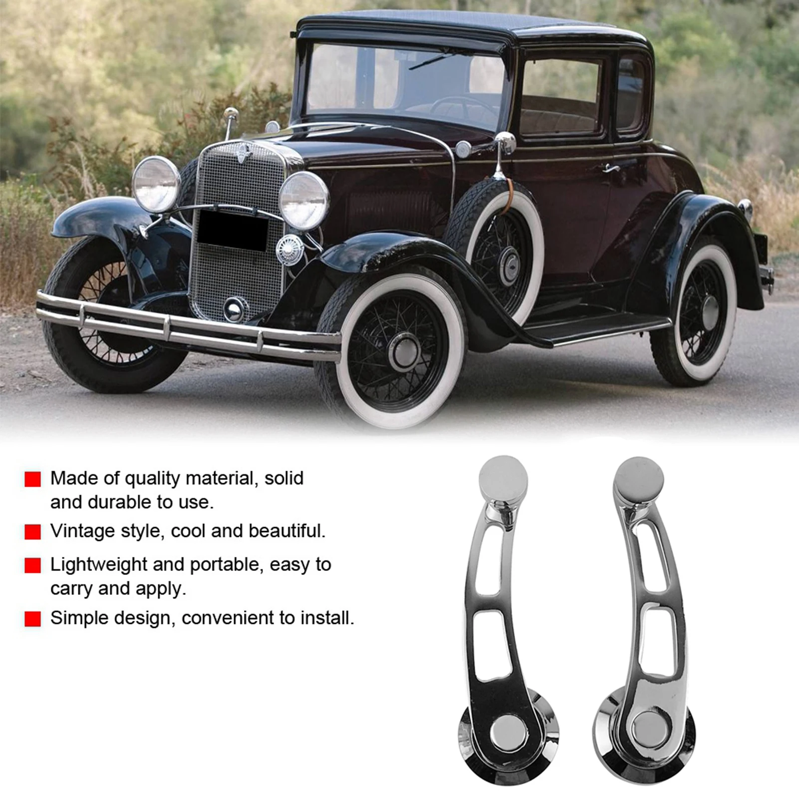 Car Auto Window Crank Handle Set Car Accessory for Older Car Window Crank Window Crank Handle Car Window Handle