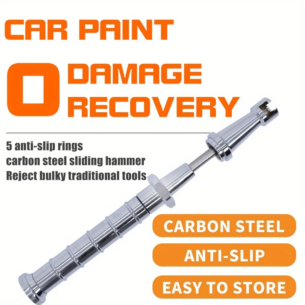 Car Dent Repair Puller 26-43cm Telescopic Slide Hammer with Anti Slip Puller For Hail Damage Door Dings Paintless Dent Removal
