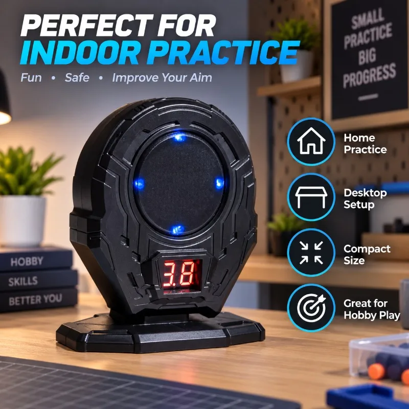 Electronic Induction Scoring Target with Sound Effect, Indoor & Outdoor Leisure Shooting Practice Model Target