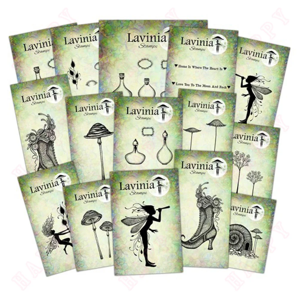 

Fairy light Clear Stamps 2024 New Cut Scrapbook Craft Decoration Embossing Template DIY Greeting Card Handmade agaric and flower
