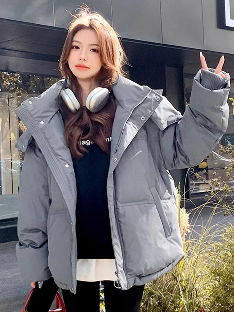 Winter Coats women Thicken Hooded Parkas Coat Warm Cotton Padded Jackets Female outwear 2024