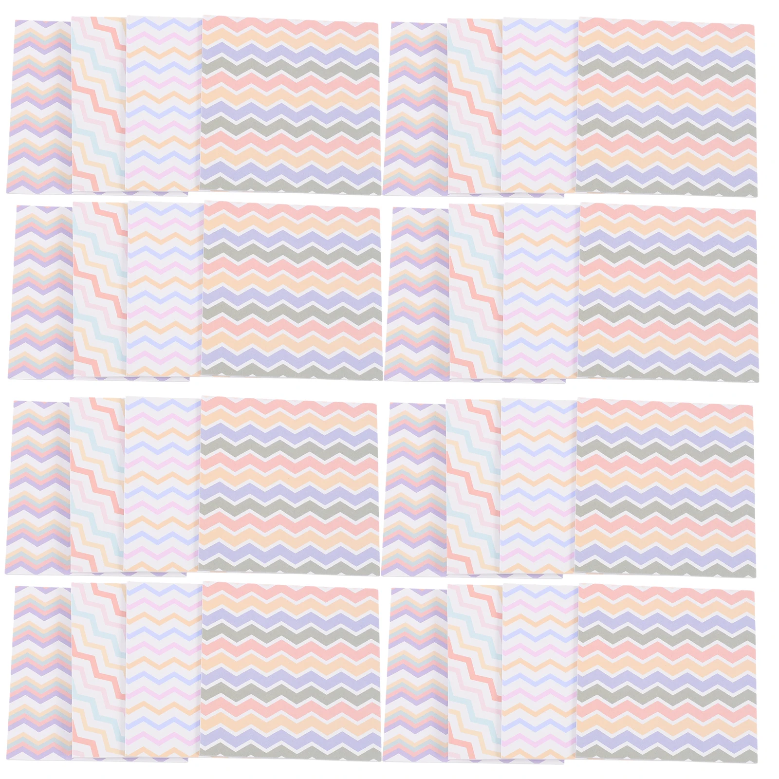 

32 Pcs Grid Texture Memo Stickers Book Annotation Supplies Pad Portable Stationery Note Paper For Office