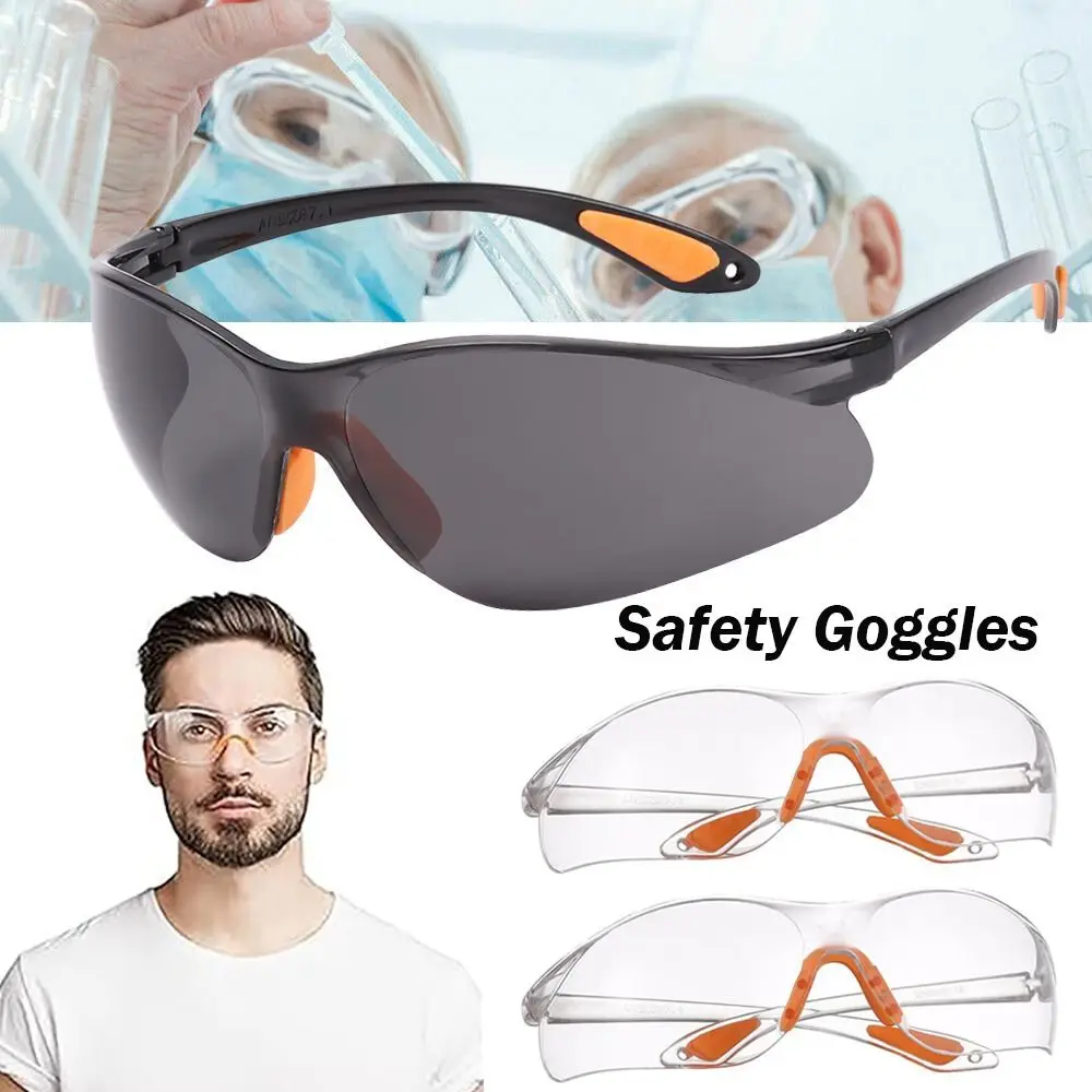 Scratchproof Welding Glasses Clear Safety Goggles Dustproof Windproof Safety Protective Glasses Eye Protection Women Men