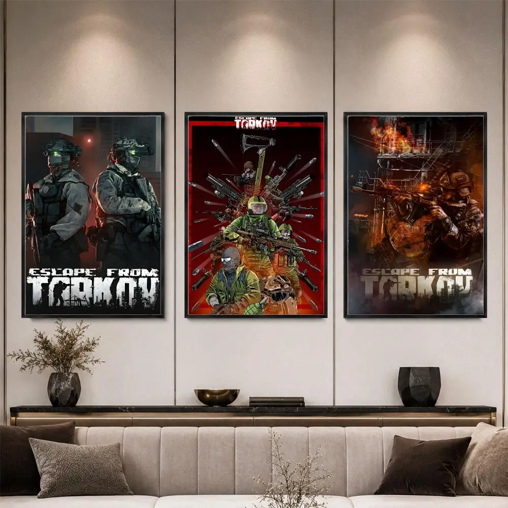 Game Escape From Tarkov EFT Poster HD PP Waterproof Eco-Friendly For Kitchen Bathroom Wall Art Bedroom Home Decor