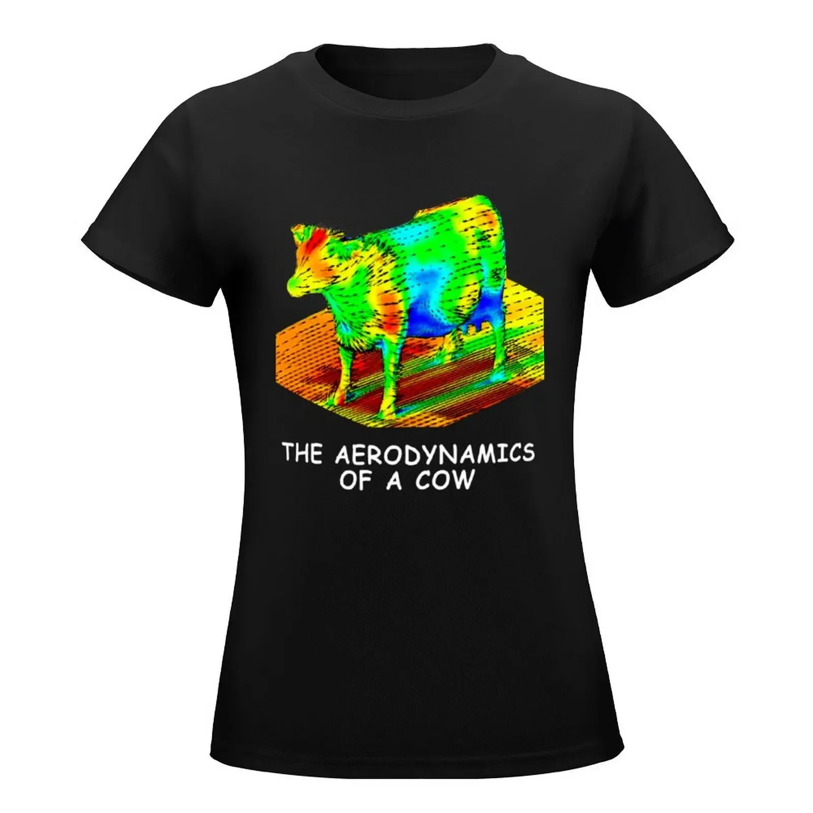 The Aerodynamics of a Cow Essential T-Shirt kawaii clothes tees Woman clothes