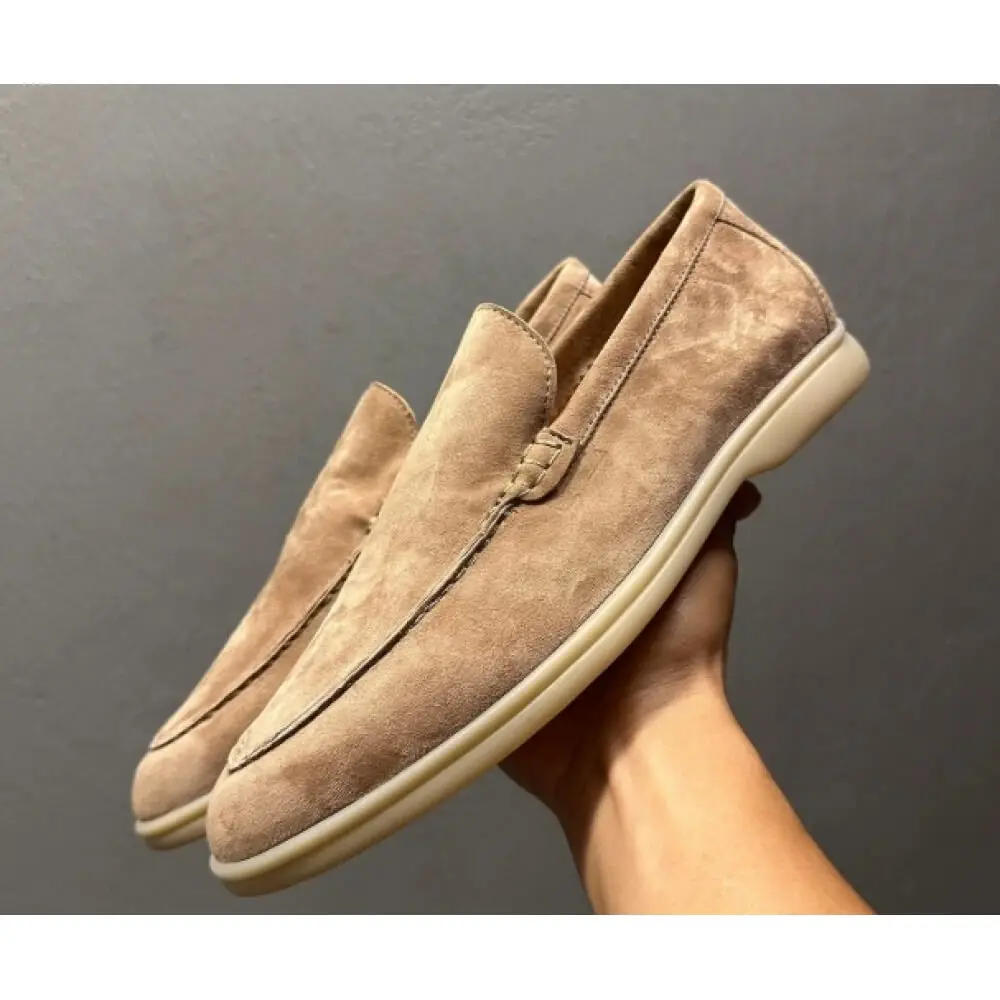 Luxury Beige Suede Casual Loafers – All-Day Comfort & Versatile Smart-Casual Wear