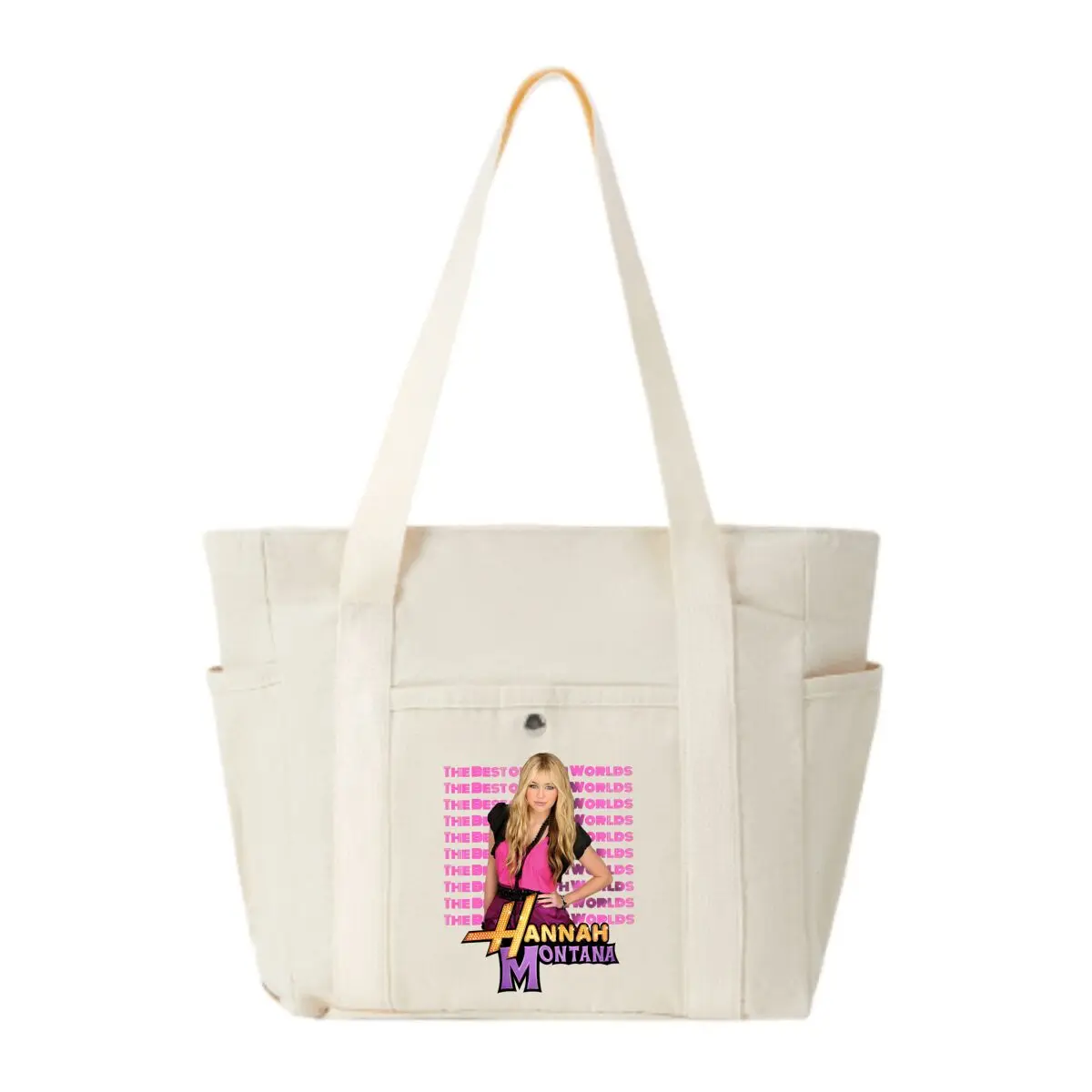 

Hannah Montana TV - show themed art Minimalist Shoulder Bag with Multiple Pockets for Student Street Wear