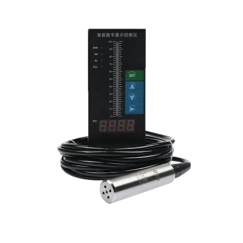 Submersible Liquid Level Transmitter 4-20mA Output Static Pressure Water Level Sensor for Water Tank Fire Control
