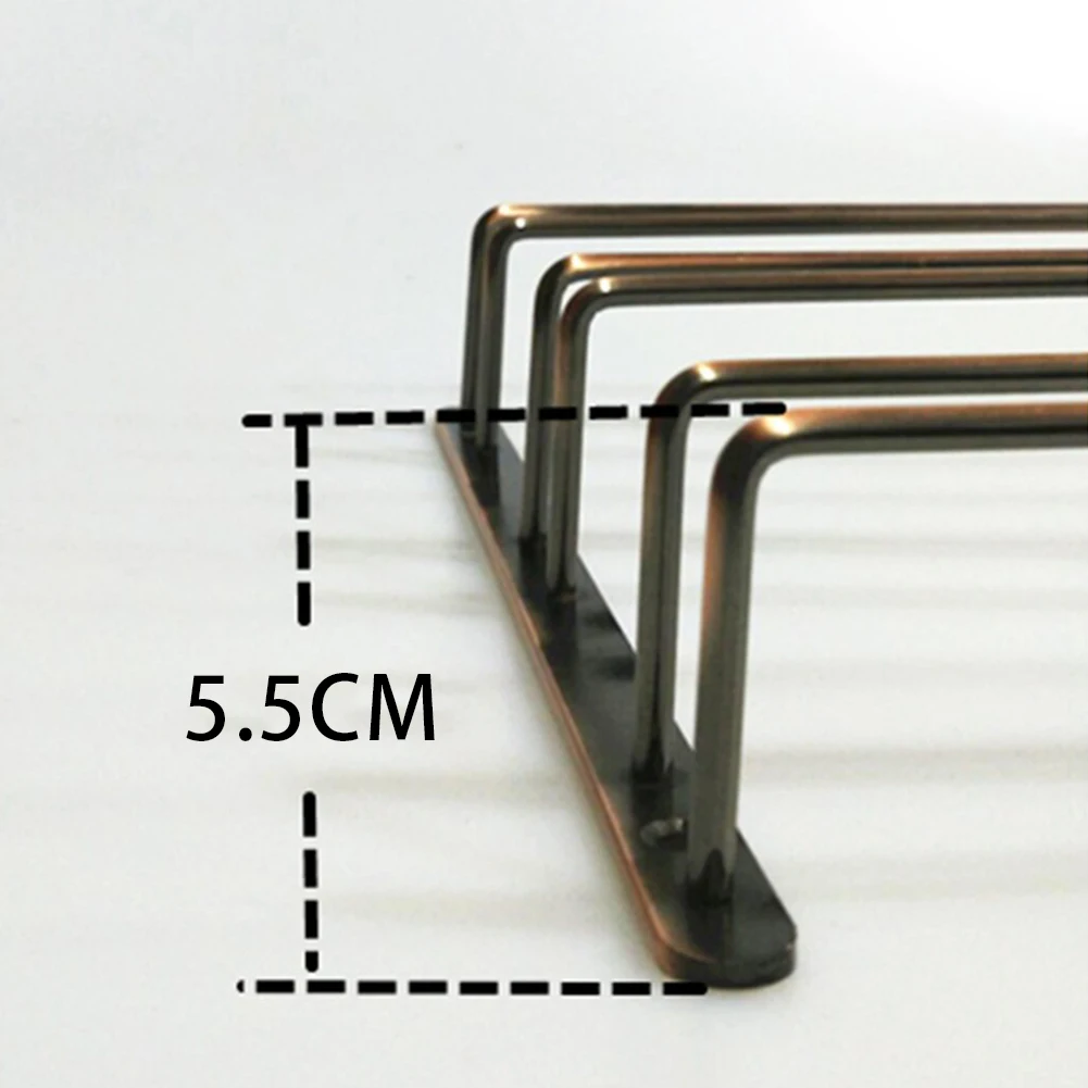 Iron Plating Bronze Wall Mount Stemware Hanging Wine Glass Rack Holder Shelf Orgainzer Home Kitchen Tool  Accessories