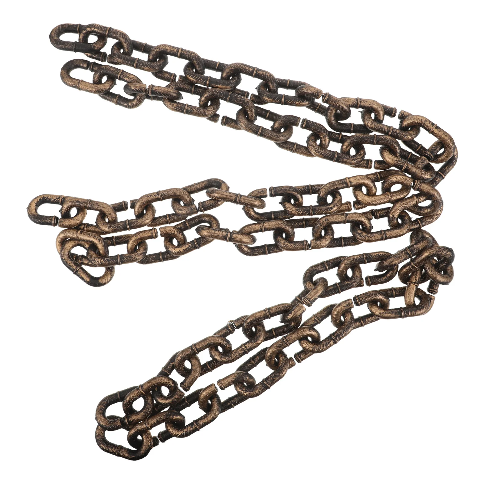 

3Pcs Halloween Plastic Chains Props Realistic Lightweight Fake Chain Costume Haunted Scary Decorative Cosplay Accessories