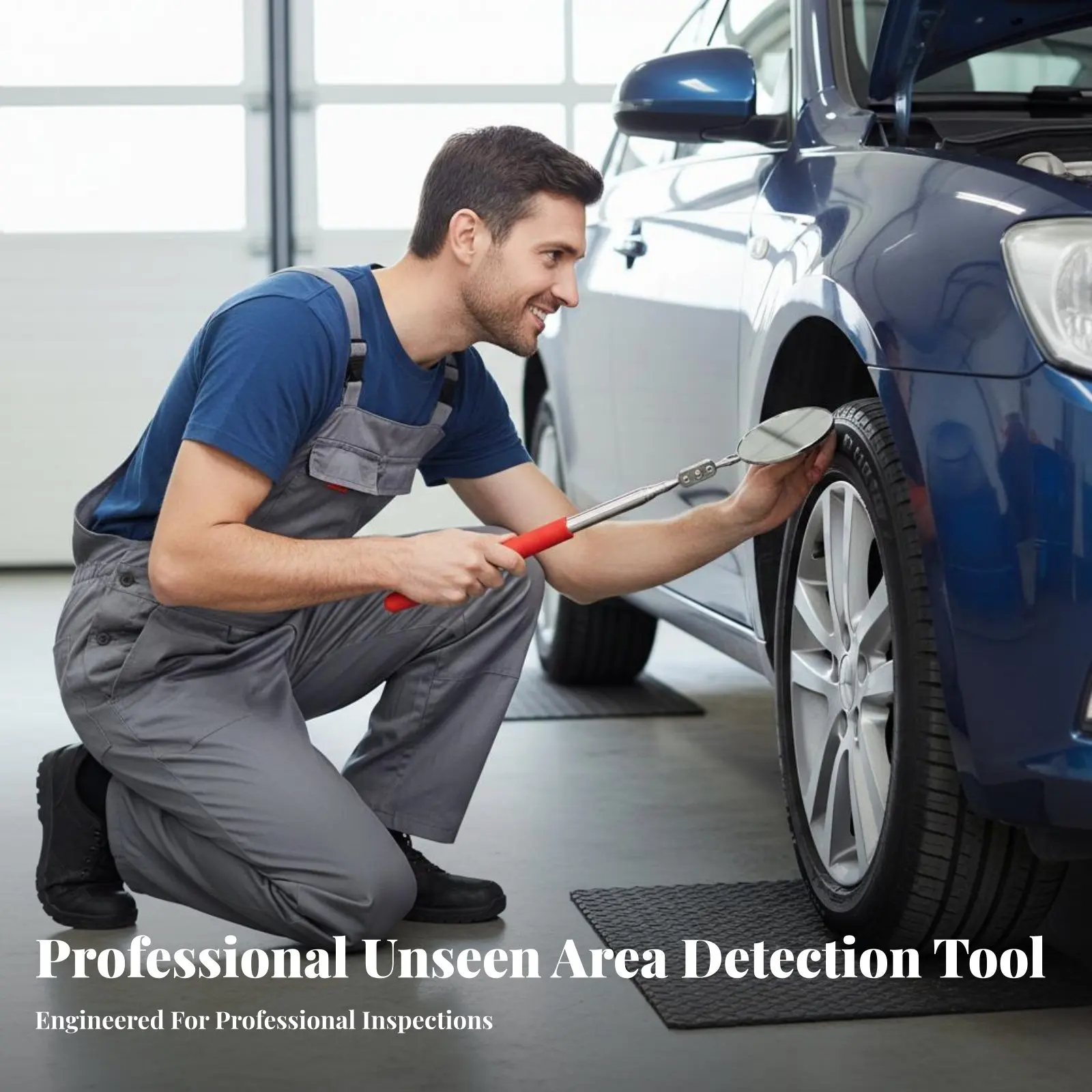 

Телескопическое инспекционное зеркало, портативное, с нескользящей рукояткой, ручной инструмент для механиков