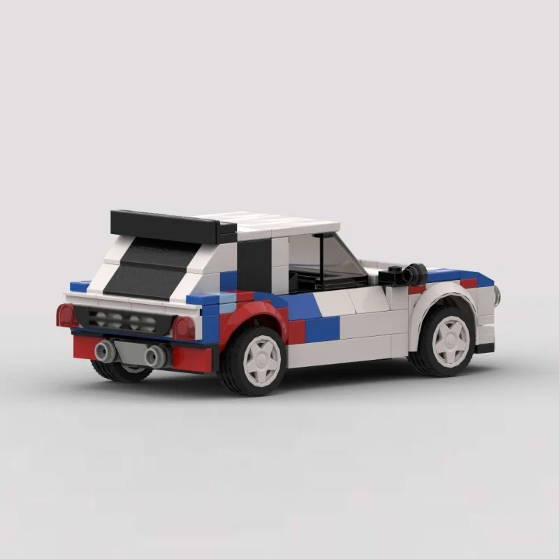 نموذج سيارة المدينة MOC قوالب بناء دلتا S4 رالي سباق السيارات وحدات التكنولوجيا الأطفال هدايا العيد تجميع اللعب البدلة