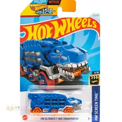 Hot Wheels 1/64 HW ULTIMATE T-REX TRANSPORTER DiecastToys для мальчиков, HW экран, модели автомобилей, подарок на день рождения