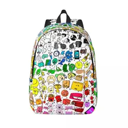 BFDI Inanimate Insanity All Characters Cool Backpack Sport Business Battle for Dream Island Daypack Laptop Computer Shoulder Bag