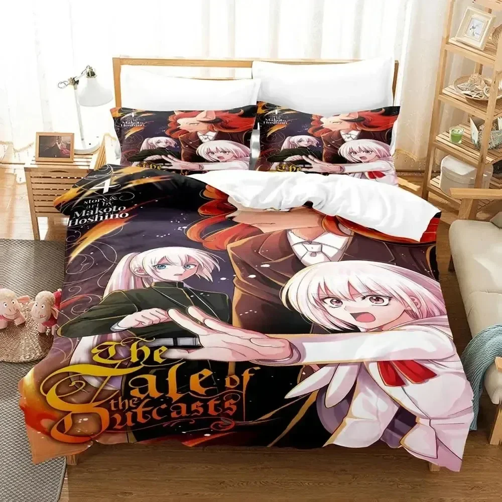

3D Anime The Tale of the Outcasts Printed Bed Set Duvet Cover Pillowcase Bedding Set Bed Linen Sheet Quilt Full Queen King Size