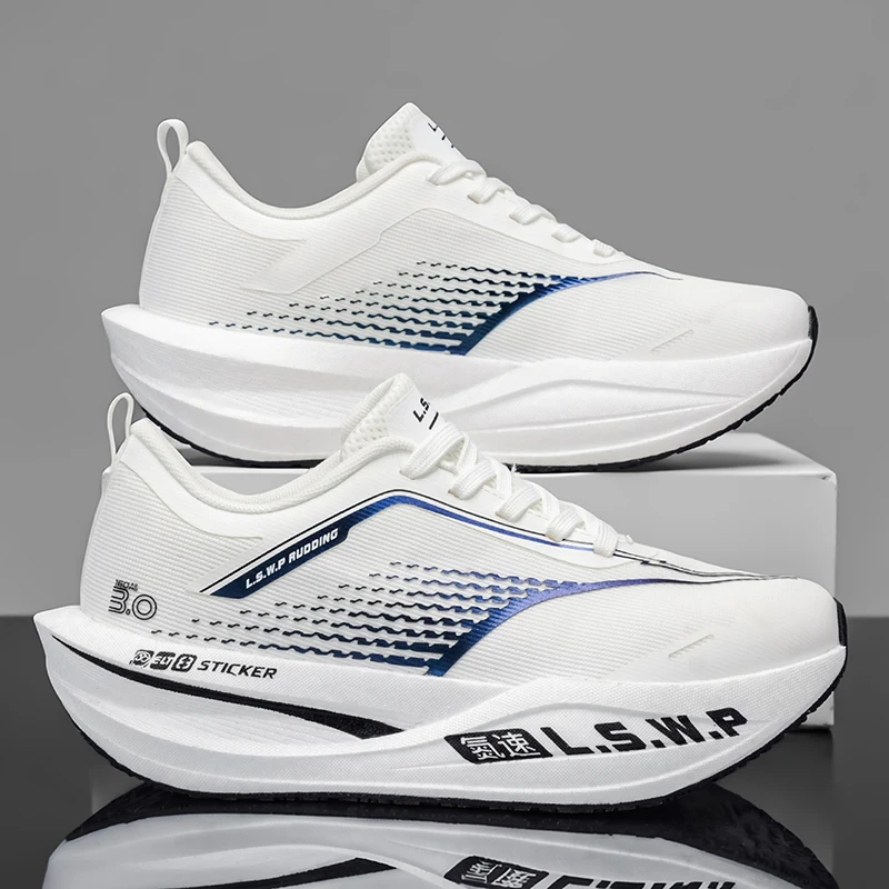 Marathon Men Running Shoes Carbon Plate Outdoor Sports Trail Breathable Lightweight Women's Comfortable Casual Athletic Sneakers