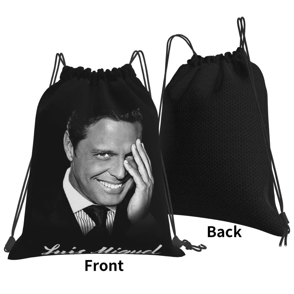 El Sol De Mexico Luis Miguel Backpacks Portable Drawstring Bags Storage Bag Book Bags for Man Woman School