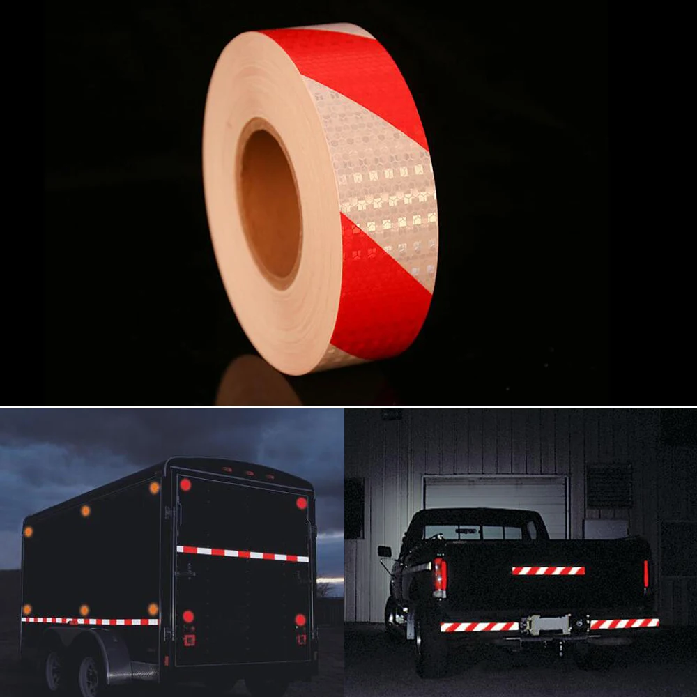 

5cmx50m/Roll Reflective Tape Truck Safety Sign Reflective Film Car Exterior Reflex Tape Reflective Strip