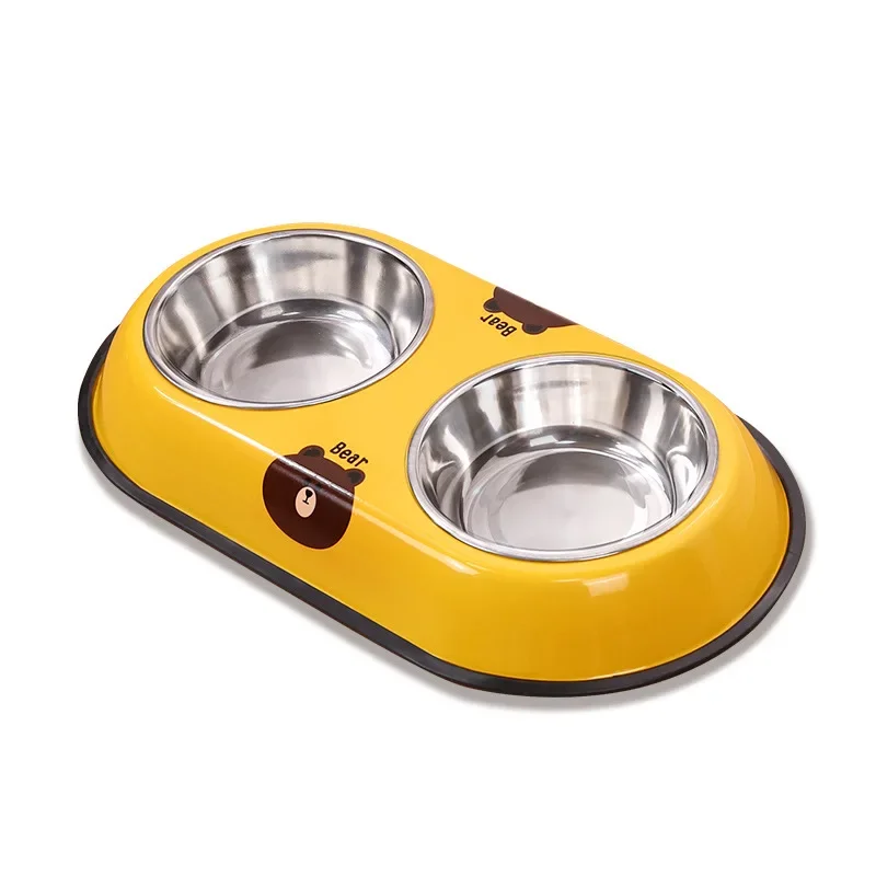 

Non-slip Dog Bowls For Small Medium Large Dog Feeder Bowls And Drinkers Stainless Steel Pet Feeders Pets Dogs Accessories