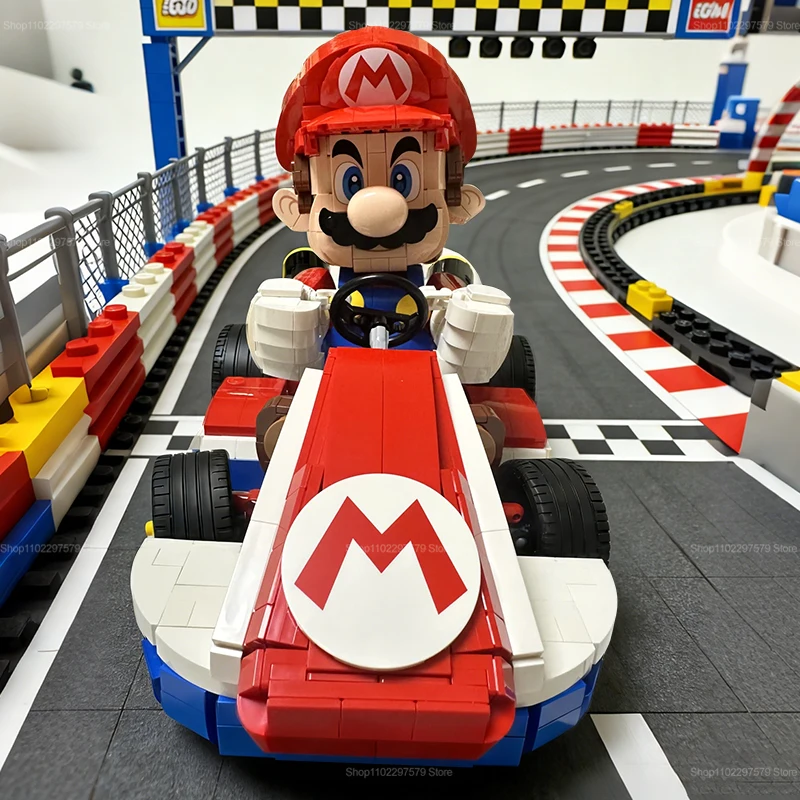 1972 PCS Kart Building Blocks Set Racing Car Model DIY Bricks Educational Set for Kid and Adult Birthday Christmas Gift Decorate