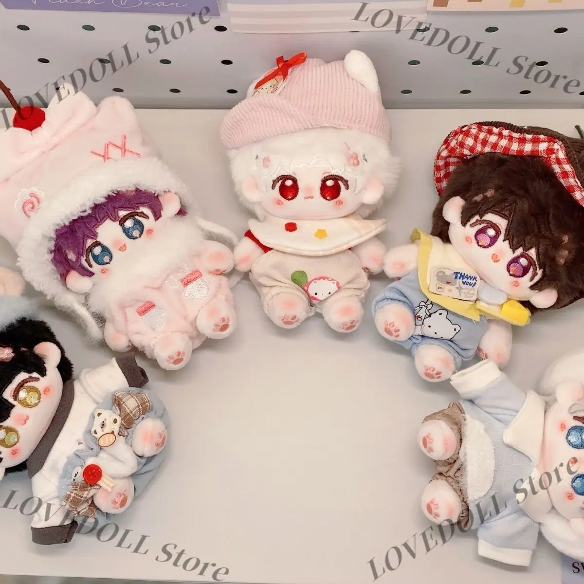 

Cute Love and Deepspace Rafayel Xavier Sylus Caleb Zayne Animal Ear Skeleton Plush Doll Body Anime Plushsie Toy Xmas Gift 10cm