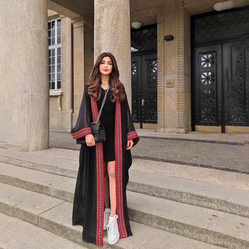 Kimono bordado de gasa para mujer, Vestido largo de playa, cárdigan suelto, 2024