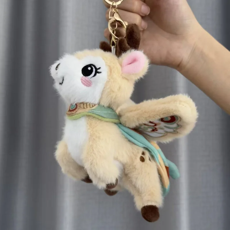 Dunhuang Flying Nine Color Deer Plush Cute Bag Pendant Keychain Unique Girlfriend Birthday Wedding Party