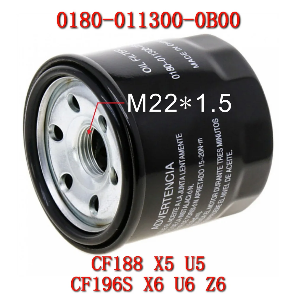 Oil Filter 0180-011300-0B00 For CF Moto 600cc SSV UTV CF500-3 CF600-5 ATV CF500 600 625 CF188 UForce 500 U5 UForce U6 196S-B U6