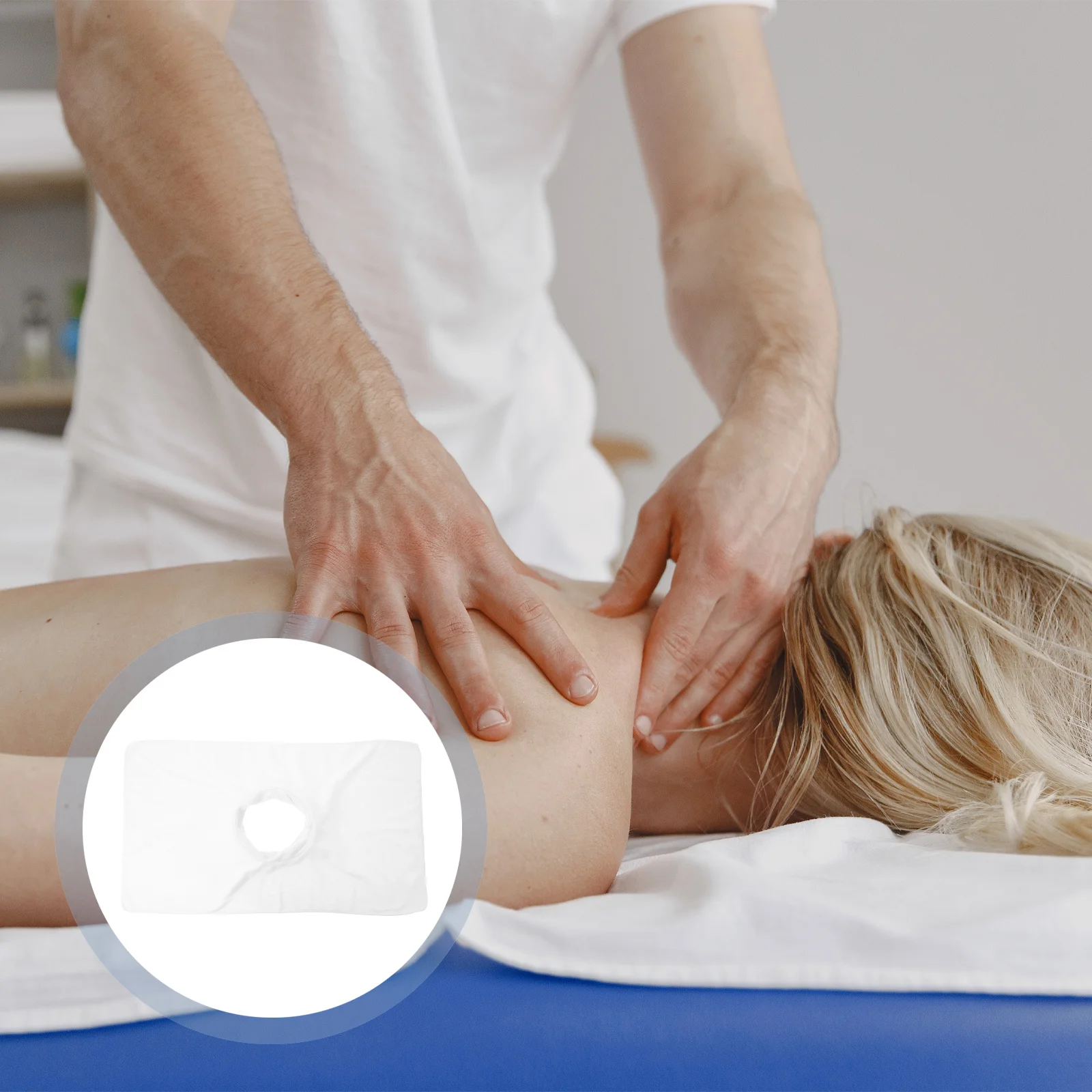 Capa para rosto, toalha de massagem, durável, spa, encosto de cabeça, salão de beleza, capa de almofada, suprimentos de beleza, lençol para mesa facial