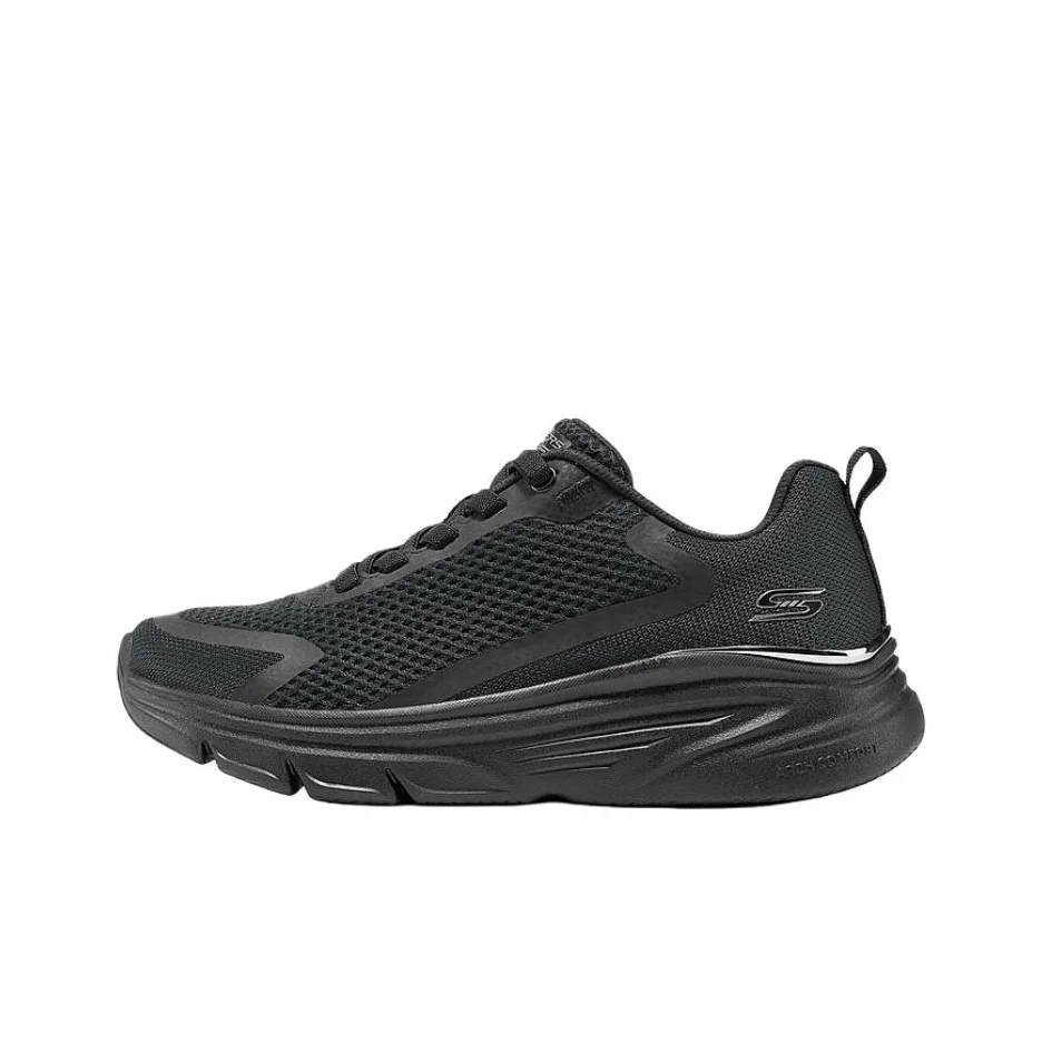 scarpe-da-corsa-basse-skechers-bobs-con-supporto-per-l'arco-plantare-resistenti-all'abrasione-traspiranti-leggere-e-con-buona-capacita-di-assorbimento-degli-urti-modello-da-donna-colore-nero-117721-bbk