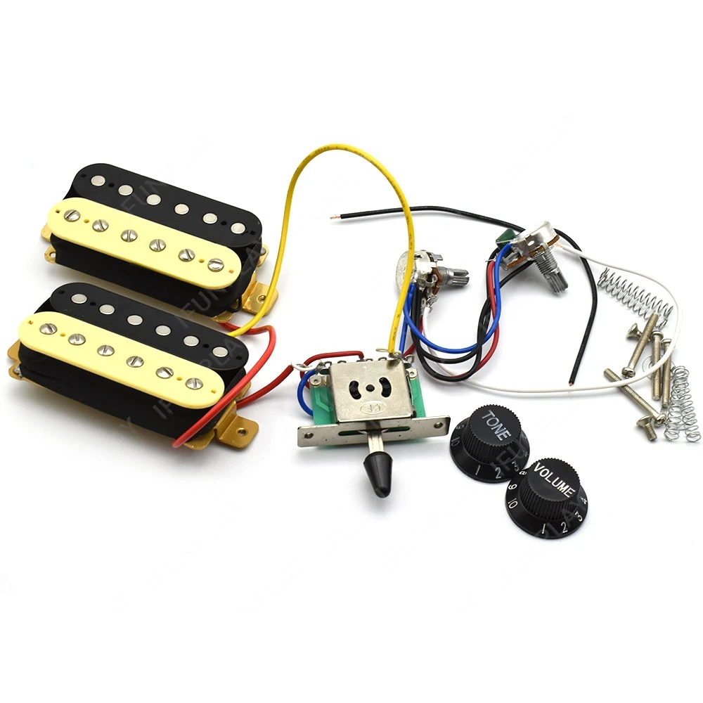 SSS/SSH/HSH/HH الغيتار الكهربائي لاقط الأسلاك تسخير سلكية مسبقا لاقط عدة 3/5 طريقة التبديل لهجة حجم المقبض ل ST الغيتار الكهربائي #5