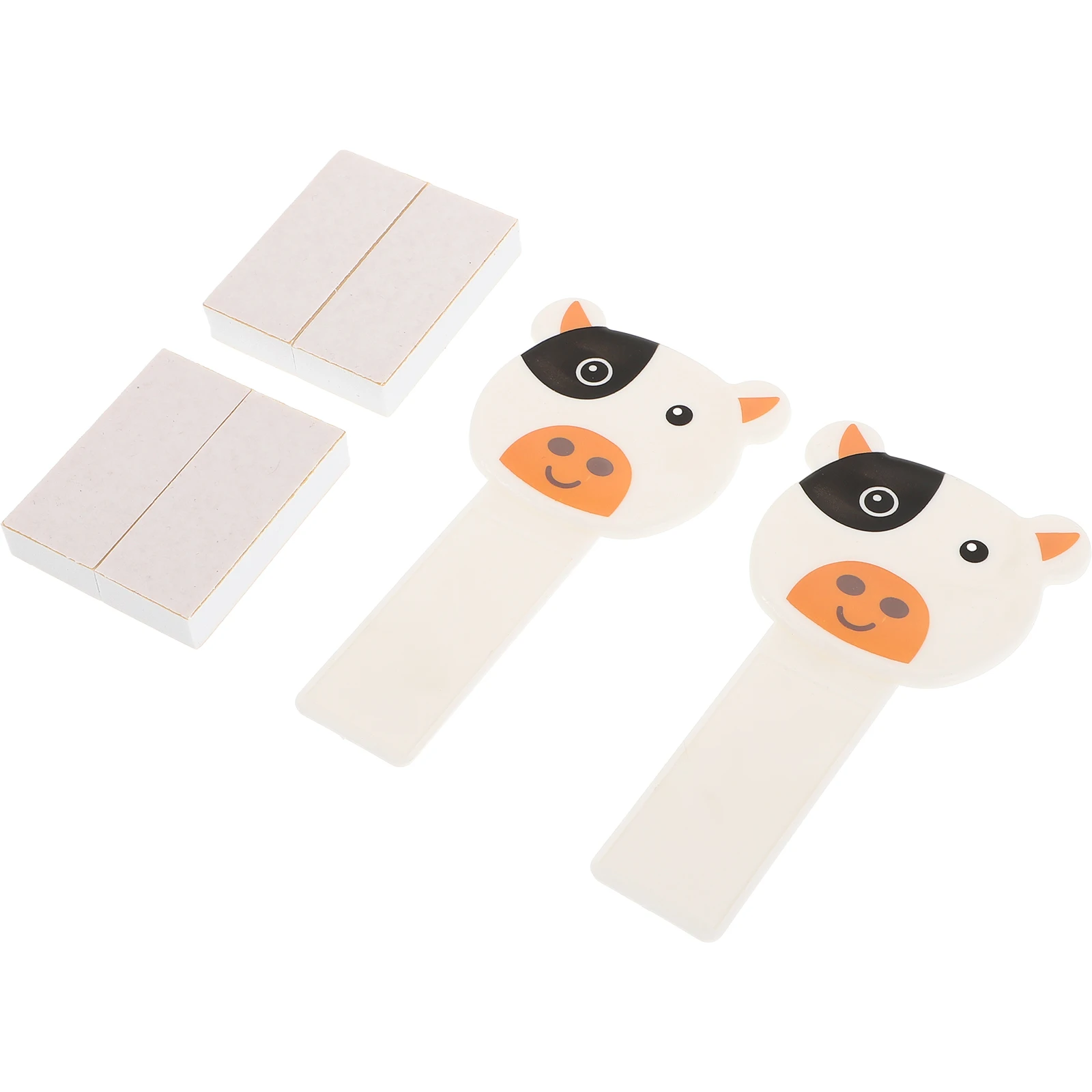 

2Pcs Toilet Lid Lifter Thickened Plastic Handle Cute Cartoon Design Bathroom Accessories Universal Fit Easy Use Clean Tool