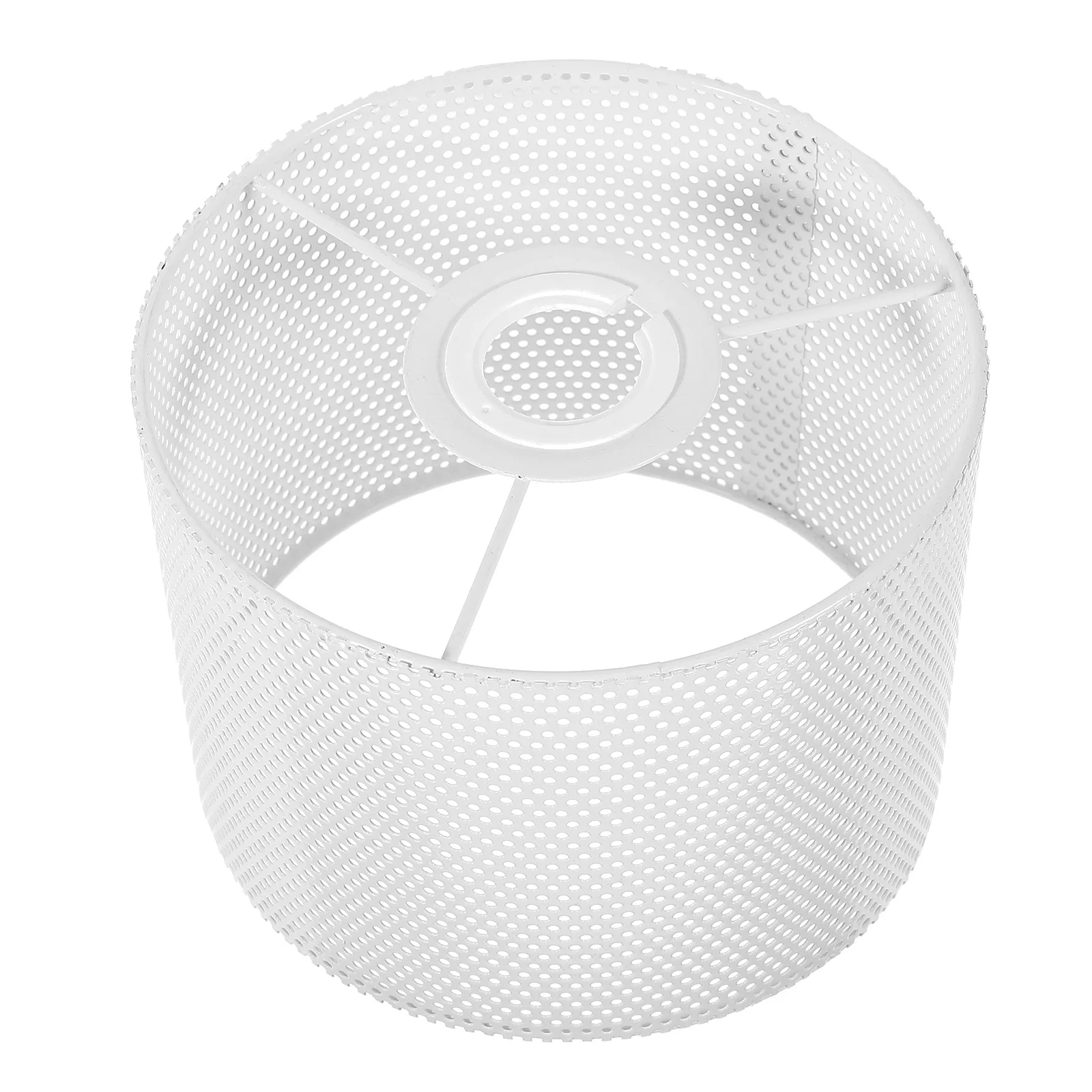 

Iron Lamp Shade Holder Hollowed Design Compatible with E14 E27 Bulbs Modern Vintage Small Lamp Shade Cover for Table Floor Lamps